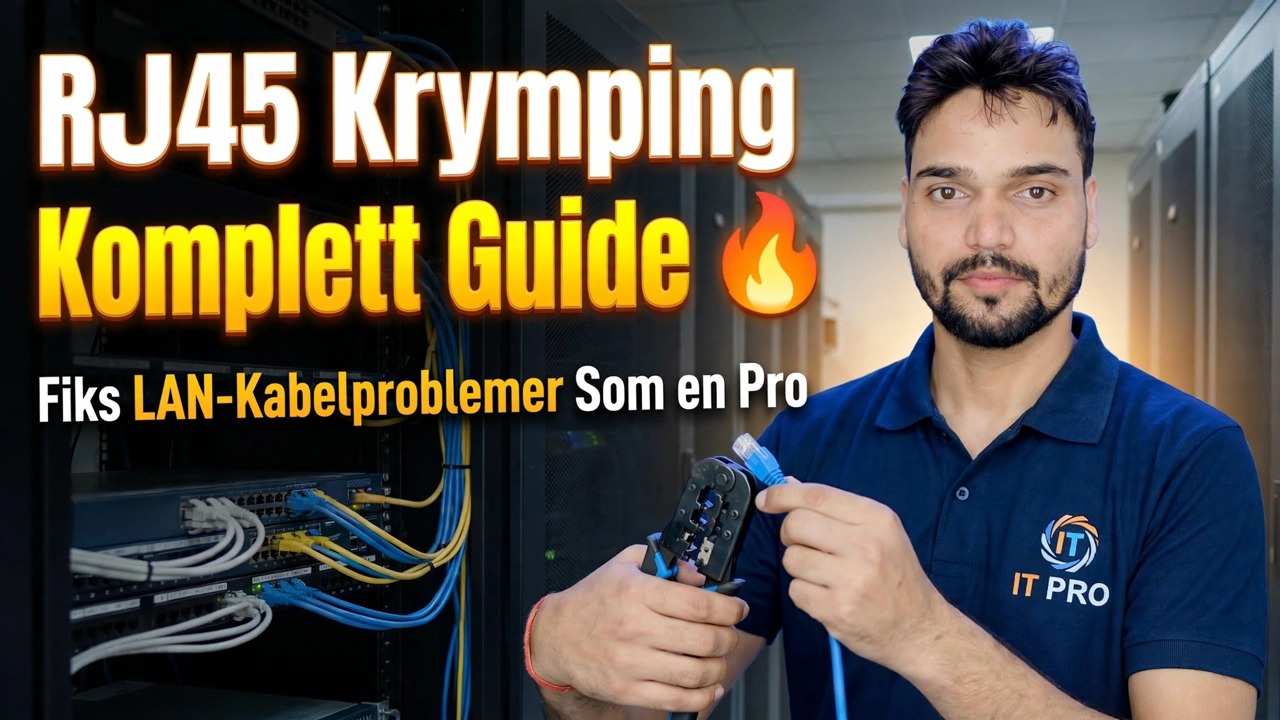 RJ45 Crimping Full Guide 🔥 Løs problemer med LAN-kabel som en proff