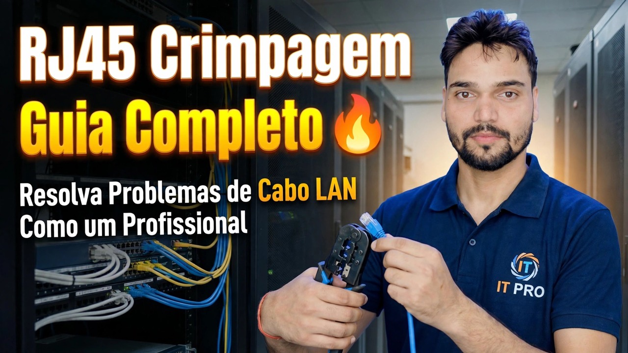 Guia completo de crimpagem RJ45 🔥 Corrija problemas de cabo LAN como um profissional