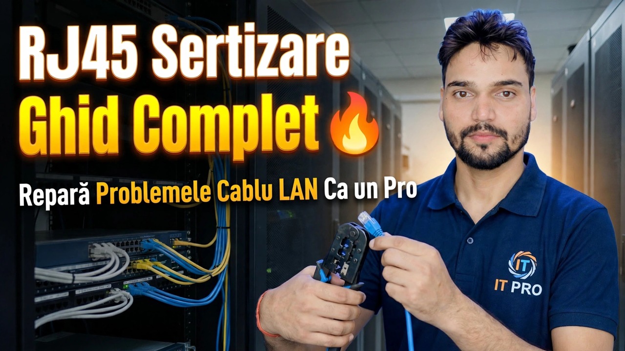 Ghid complet de sertizare RJ45 🔥 Remediați problemele cablurilor LAN ca un profesionist
