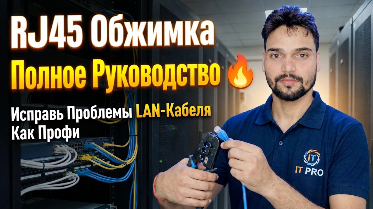 Полное руководство по обжимке RJ45 🔥 Устраните проблемы с кабелем локальной сети как профессионал