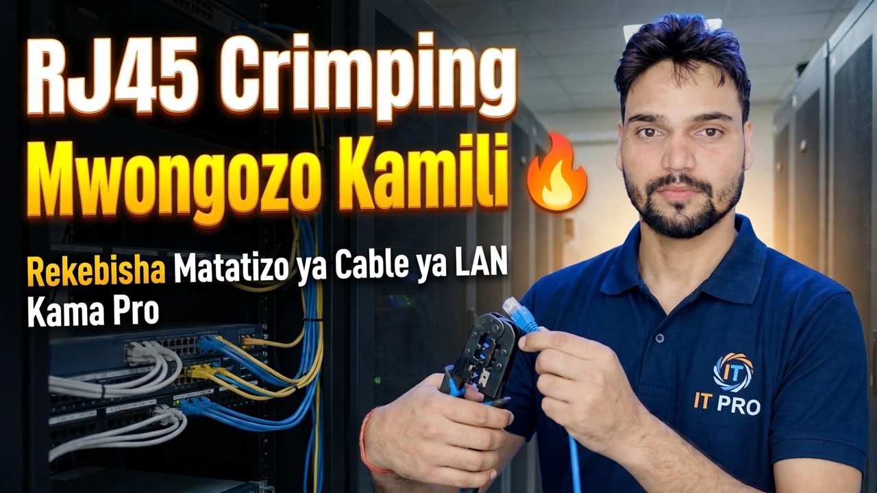 RJ45 Crimping Full Guide 🔥 Rekebisha Masuala ya Cable ya LAN Kama Pro