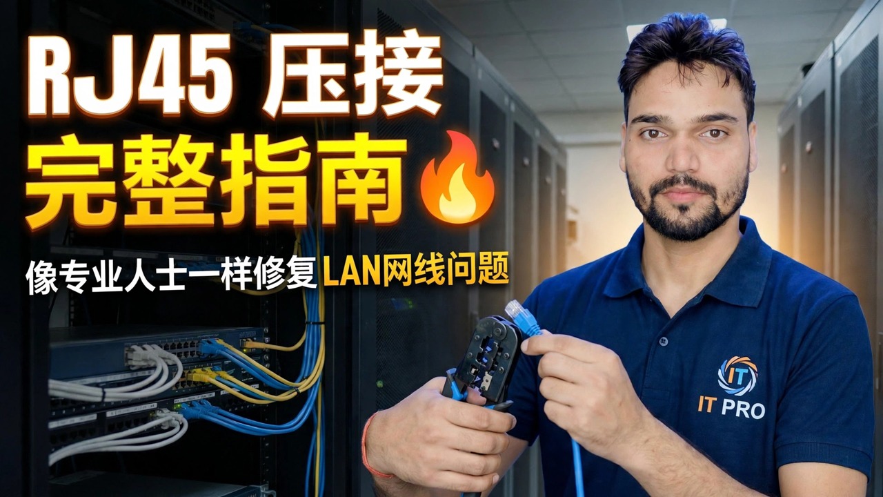 RJ45 Crimping Full Guide 🔥 Fix LAN Cable Issues Like a Pro