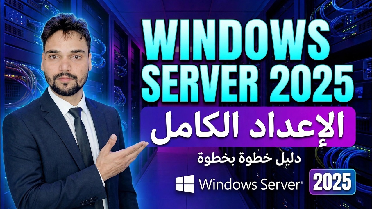 اكتمال إعداد Windows Server 2025