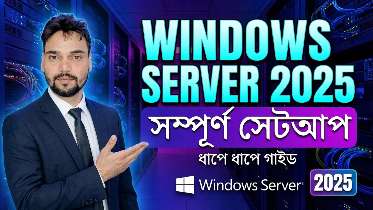 উইন্ডোজ সার্ভার 2025 সম্পূর্ণ সেটআপ