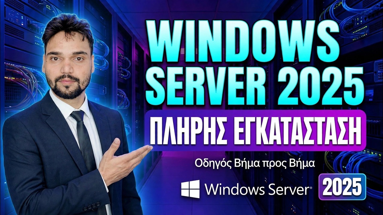 Ολοκληρωμένη εγκατάσταση του Windows Server 2025