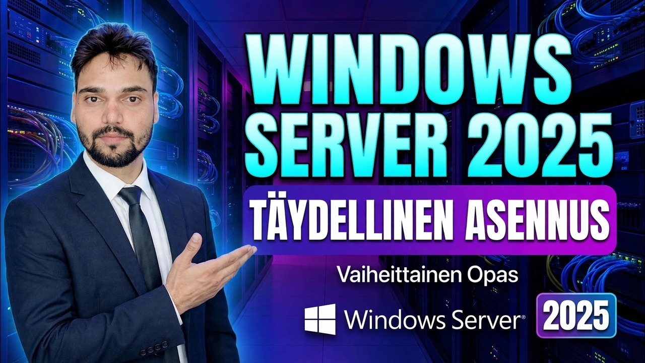 Windows Server 2025:n täydellinen asennus