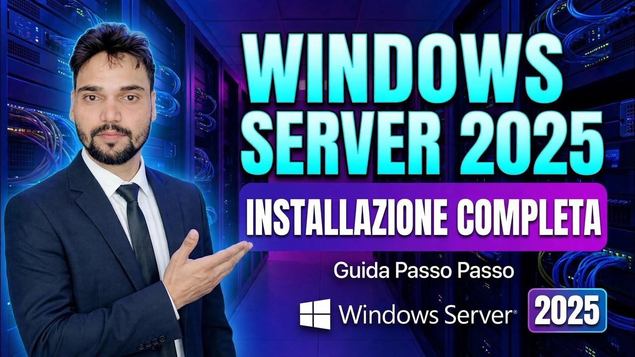 Installazione completa di Windows Server 2025