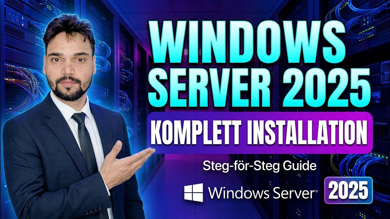 Windows Server 2025 komplett installation