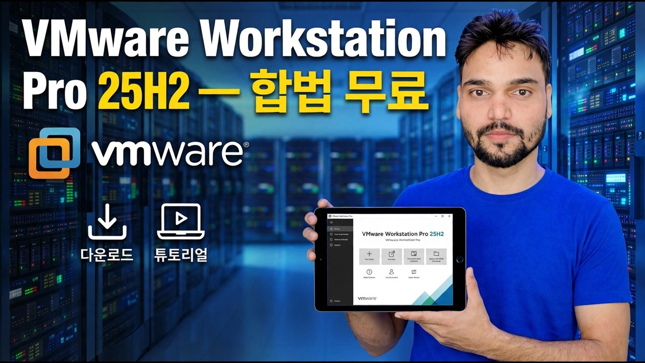 VMware Workstation Pro 25H2: 무료 다운로드 및 설정 가이드