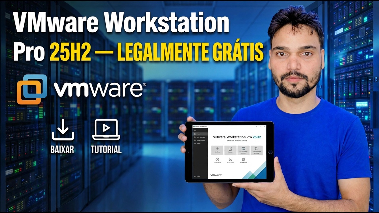 VMware Workstation Pro 25H2: Guia gratuito de download e configuração