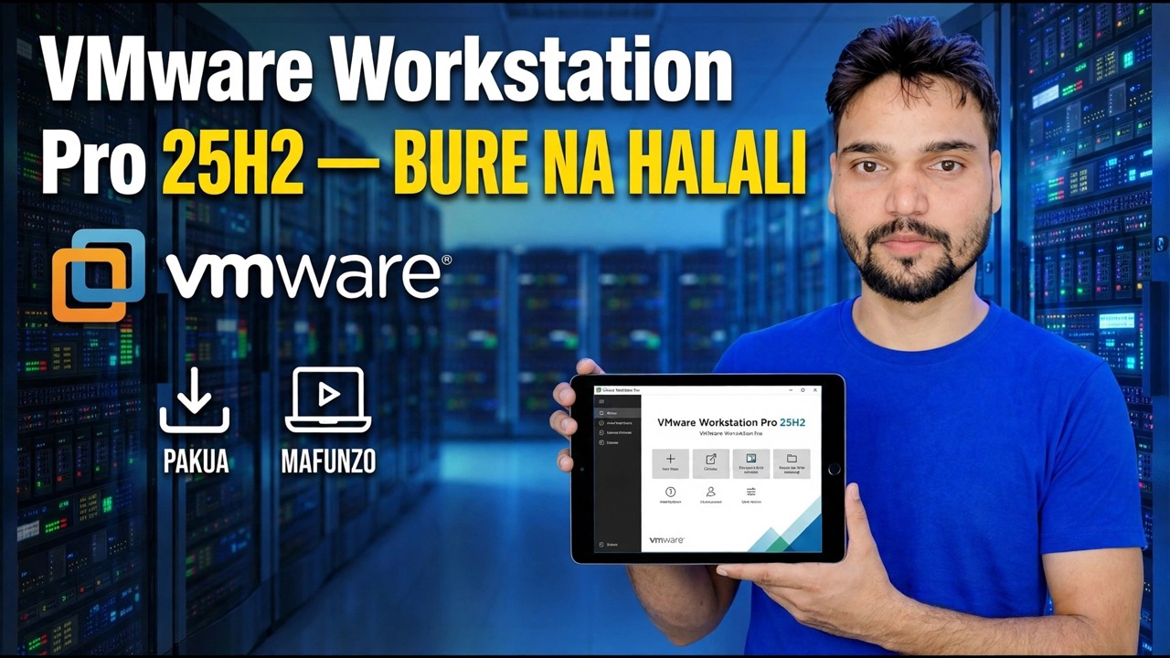 VMware Workstation Pro 25H2: Mwongozo Bila Malipo wa Upakuaji na Usanidi