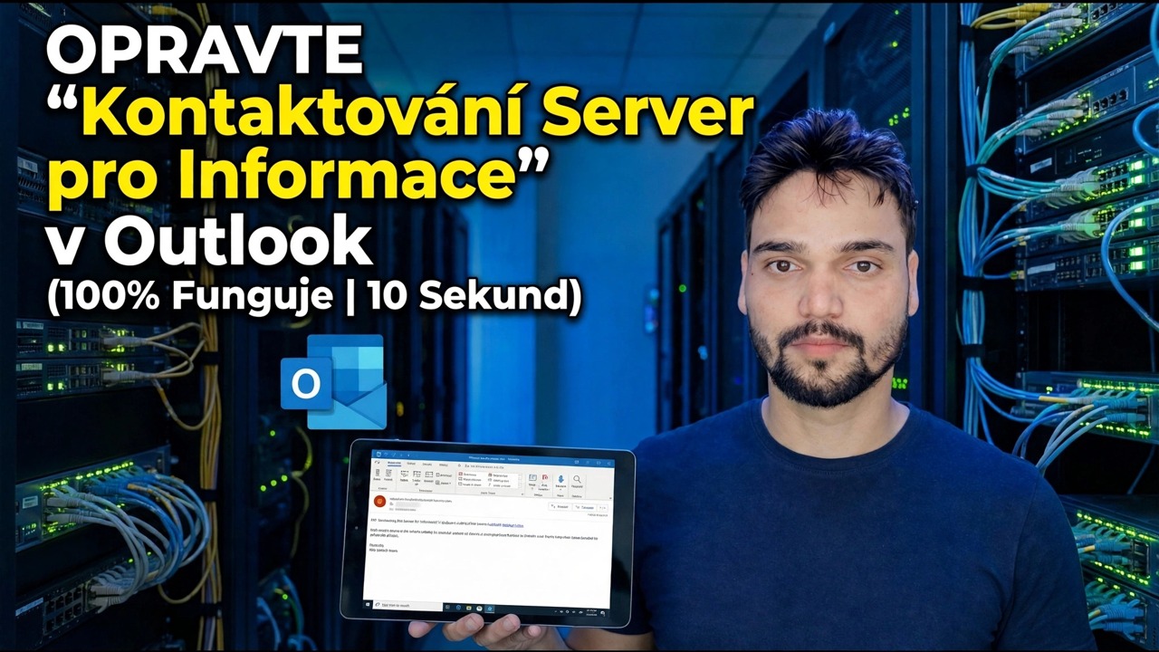 Oprava „Kontaktování serveru pro informace“ v Outlooku