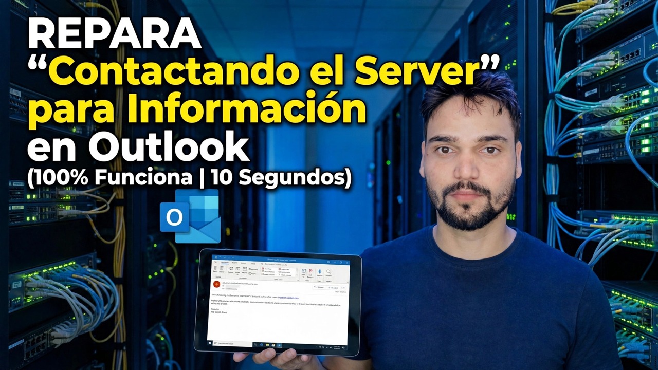 Arreglar "Contactar con el servidor para obtener información" en Outlook