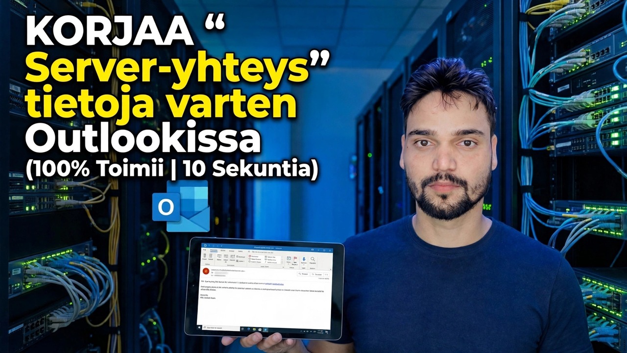 Korjaa Outlookin "Yhteyden ottaminen palvelimeen tietojen saamiseksi".