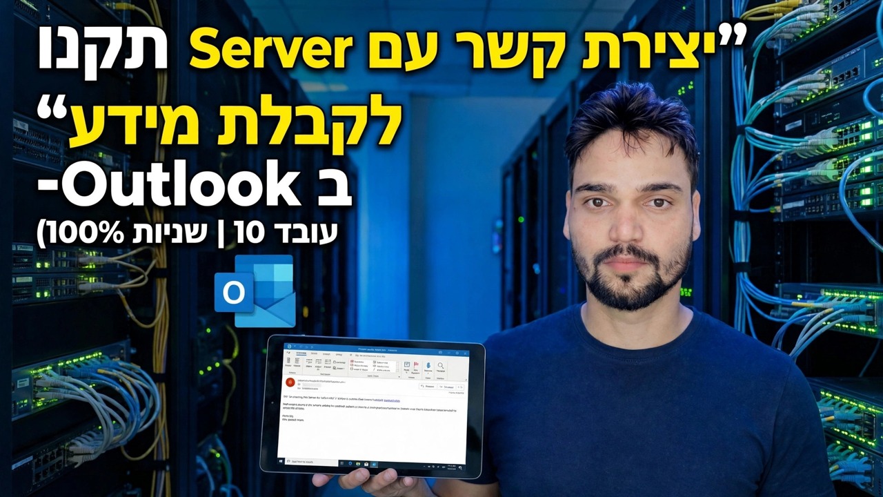 תקן את "יצירת קשר עם השרת לקבלת מידע" ב-Outlook