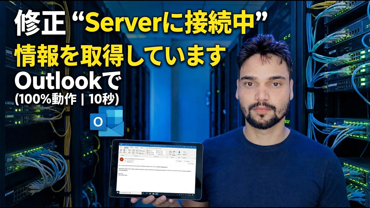 Outlook の「情報を得るためにサーバーに連絡する」を修正する