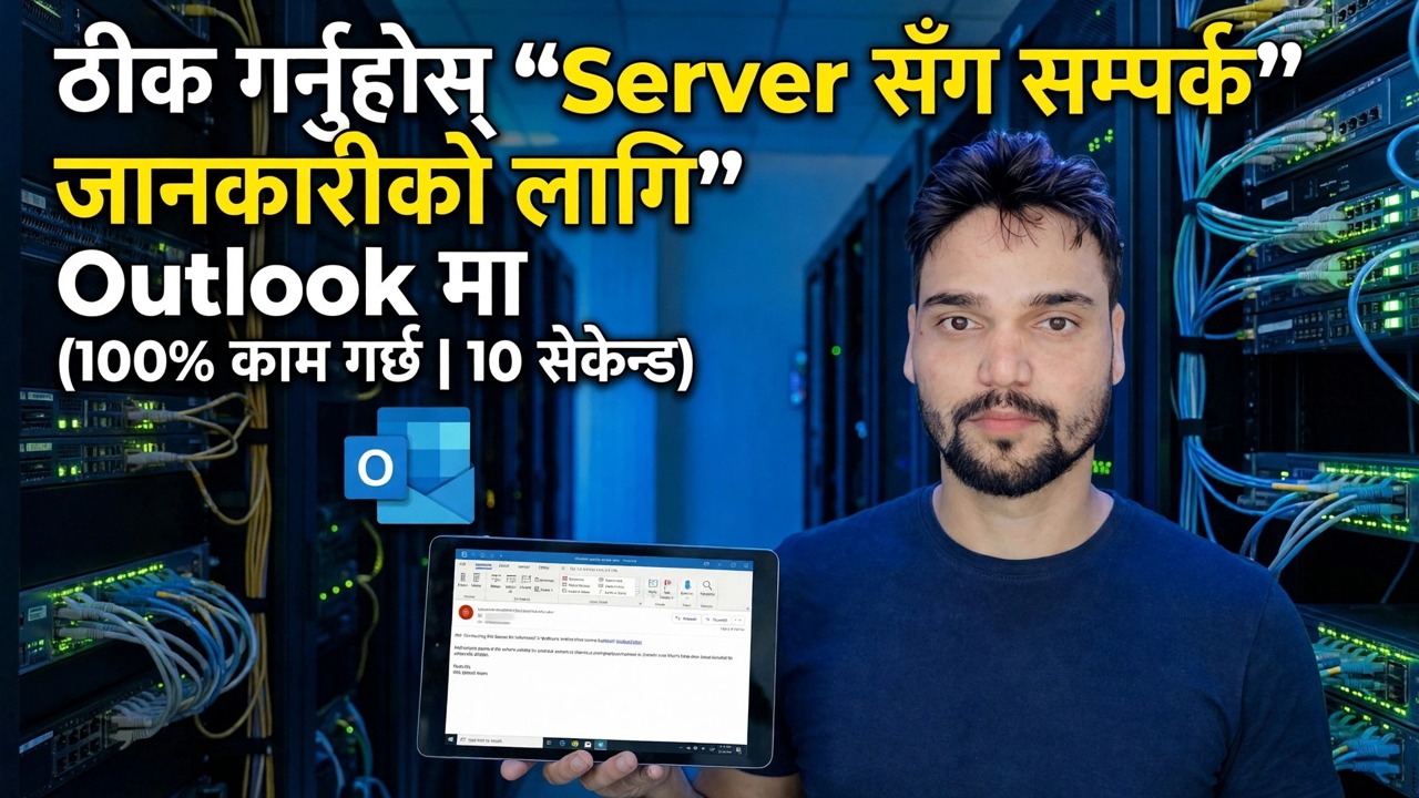 आउटलुकमा "जानकारीको लागि सर्भरलाई सम्पर्क गर्दै" फिक्स गर्नुहोस्