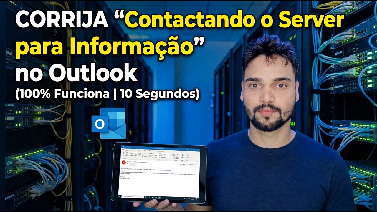 Corrigir “Contactar o servidor para obter informações” no Outlook
