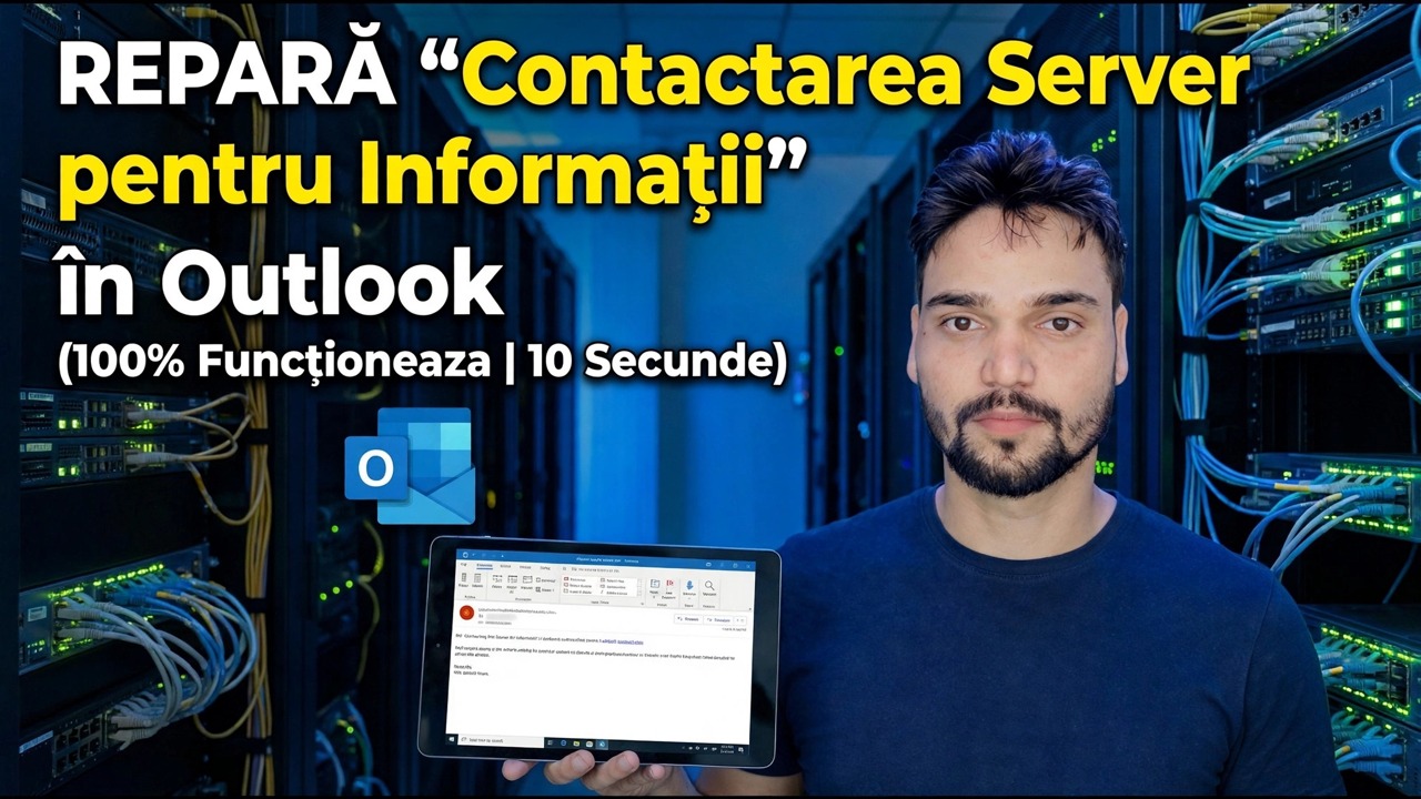 Remediați „Contactarea serverului pentru informații” în Outlook