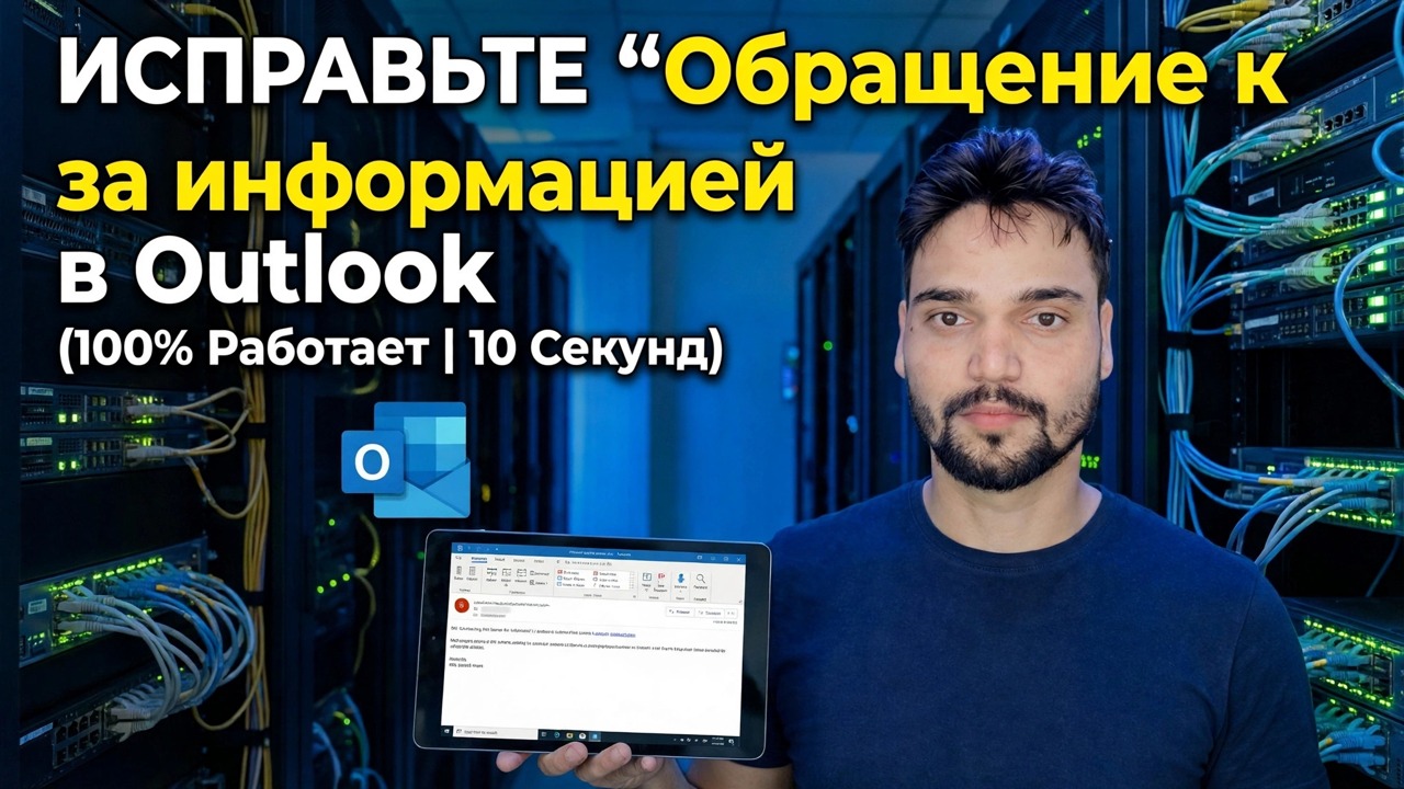 Исправьте «Обращение к серверу за информацией» в Outlook.