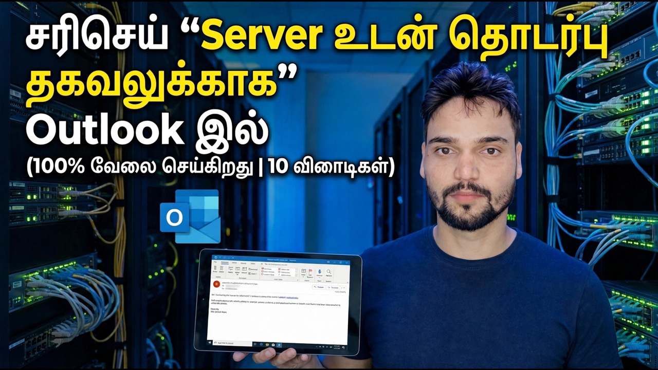அவுட்லுக்கில் "தகவலுக்கு சேவையகத்தைத் தொடர்புகொள்வது" என்பதை சரிசெய்யவும்