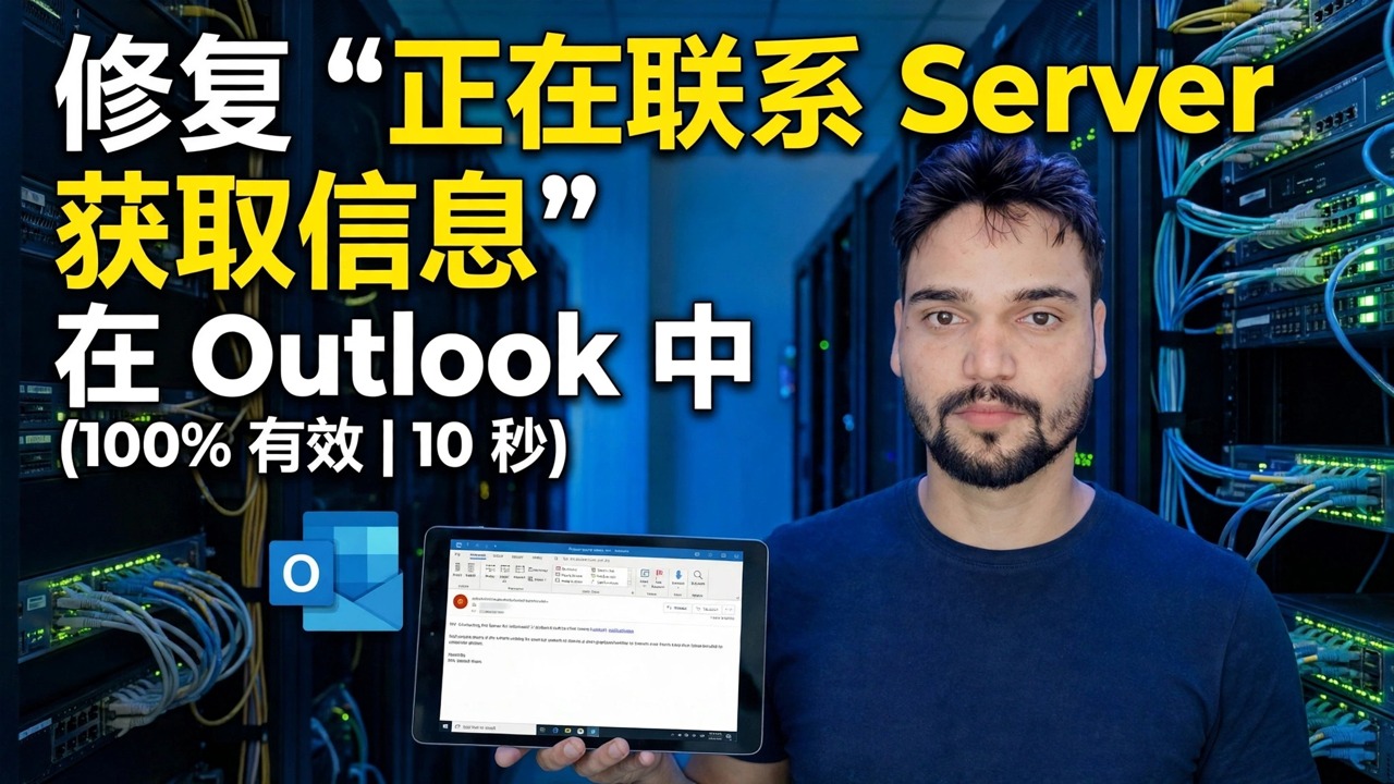 Fix “Contacting the Server for Information” in Outlook