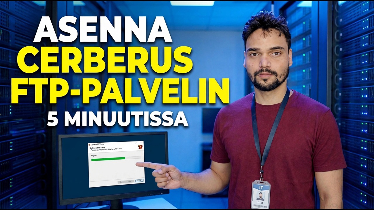 Asenna Cerberus FTP Server 5 minuutissa
