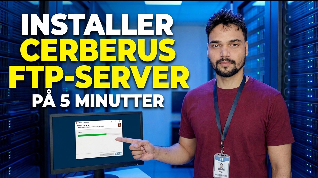 Installer Cerberus FTP Server på 5 minutter