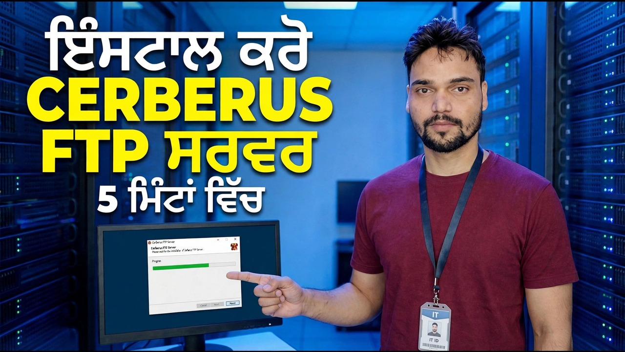 5 ਮਿੰਟਾਂ ਵਿੱਚ Cerberus FTP ਸਰਵਰ ਸਥਾਪਿਤ ਕਰੋ