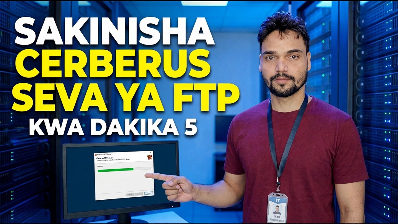 Sakinisha Seva ya Cerberus FTP ndani ya Dakika 5
