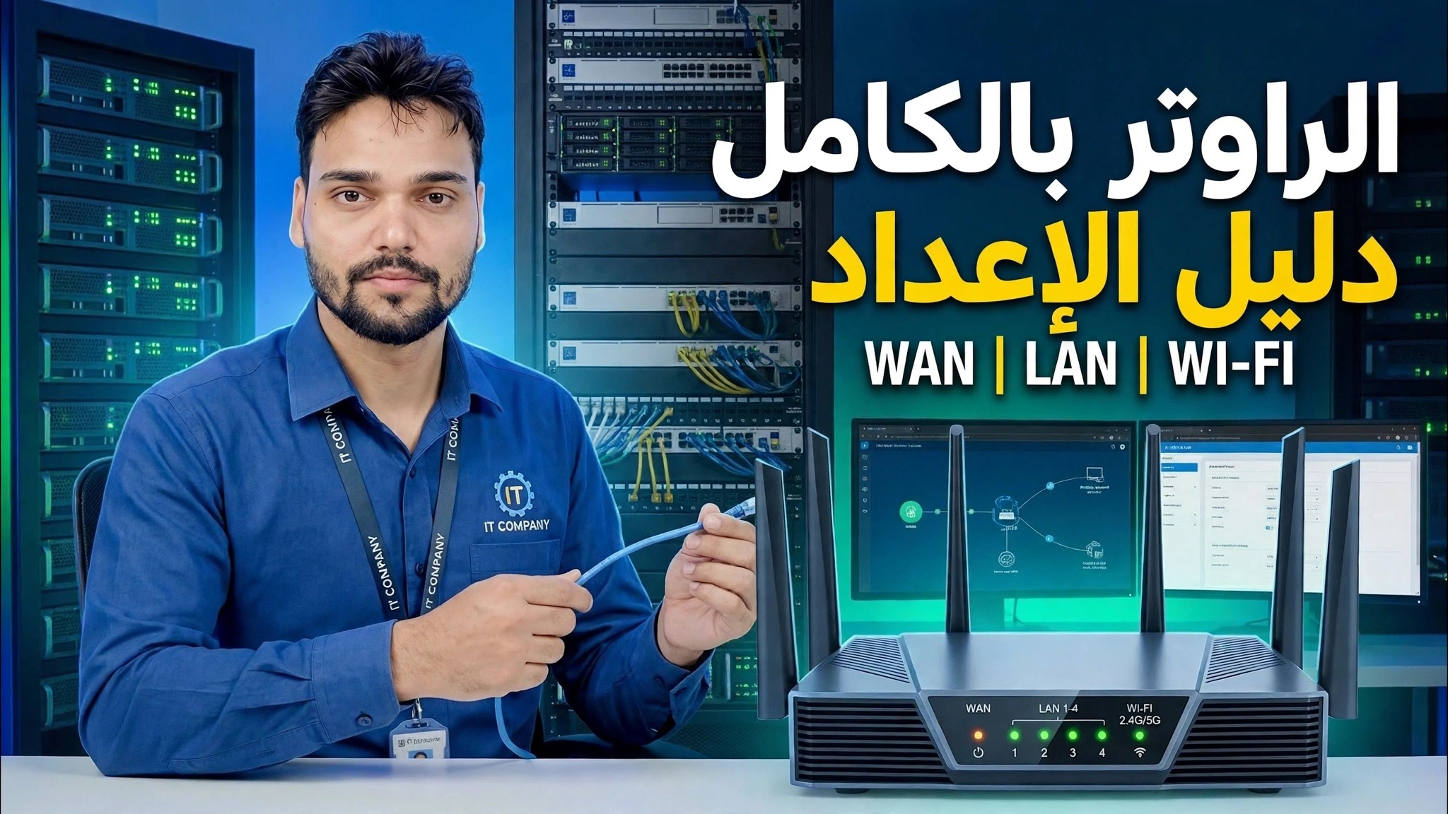مهارة التواصل الأساسية! 🌐 دليل إعداد جهاز التوجيه الكامل ⚠️ WAN + LAN + WiFi