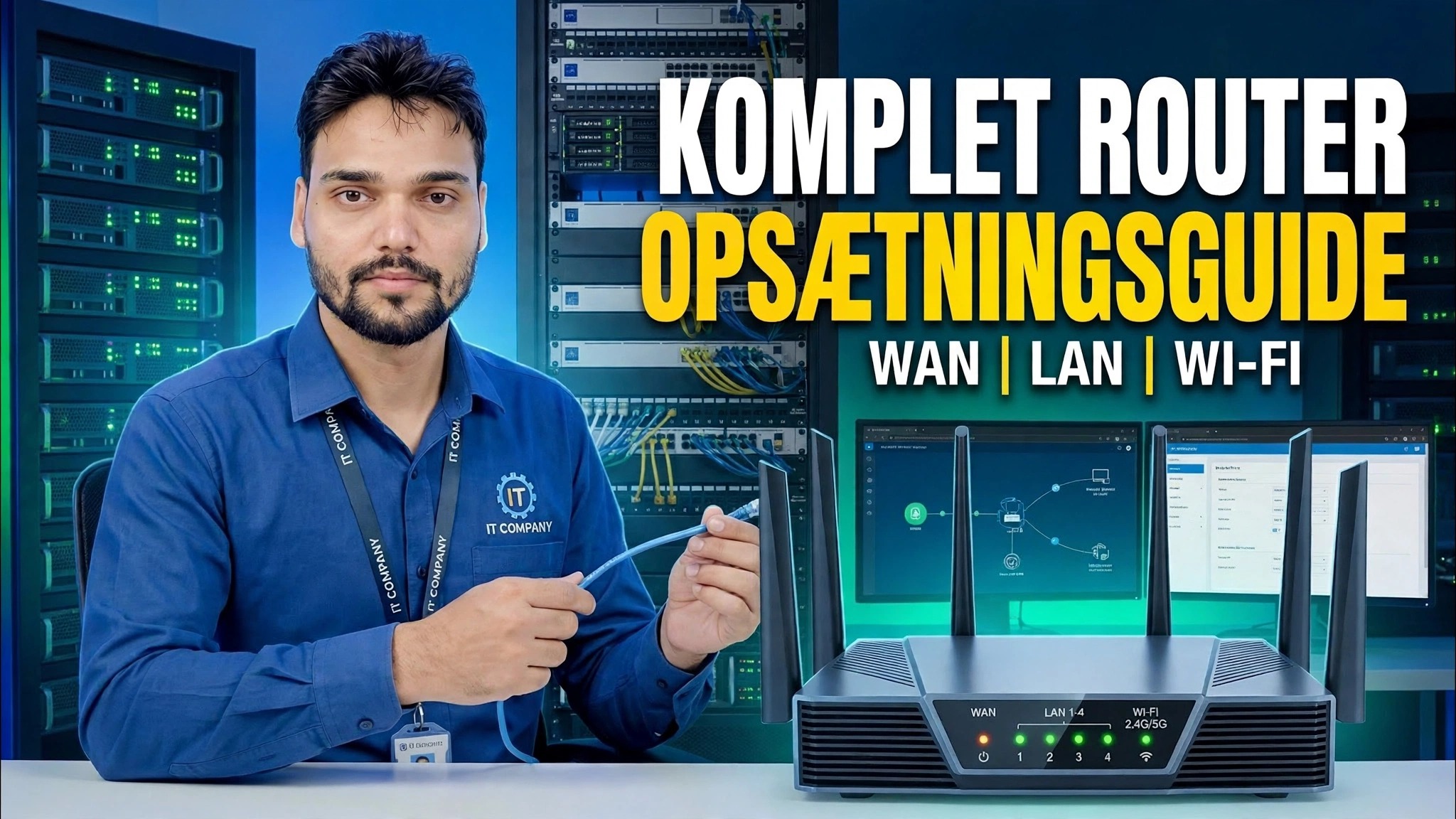 Vigtige netværksfærdigheder! 🌐 Fuld routeropsætningsvejledning ⚠️ WAN + LAN + WiFi