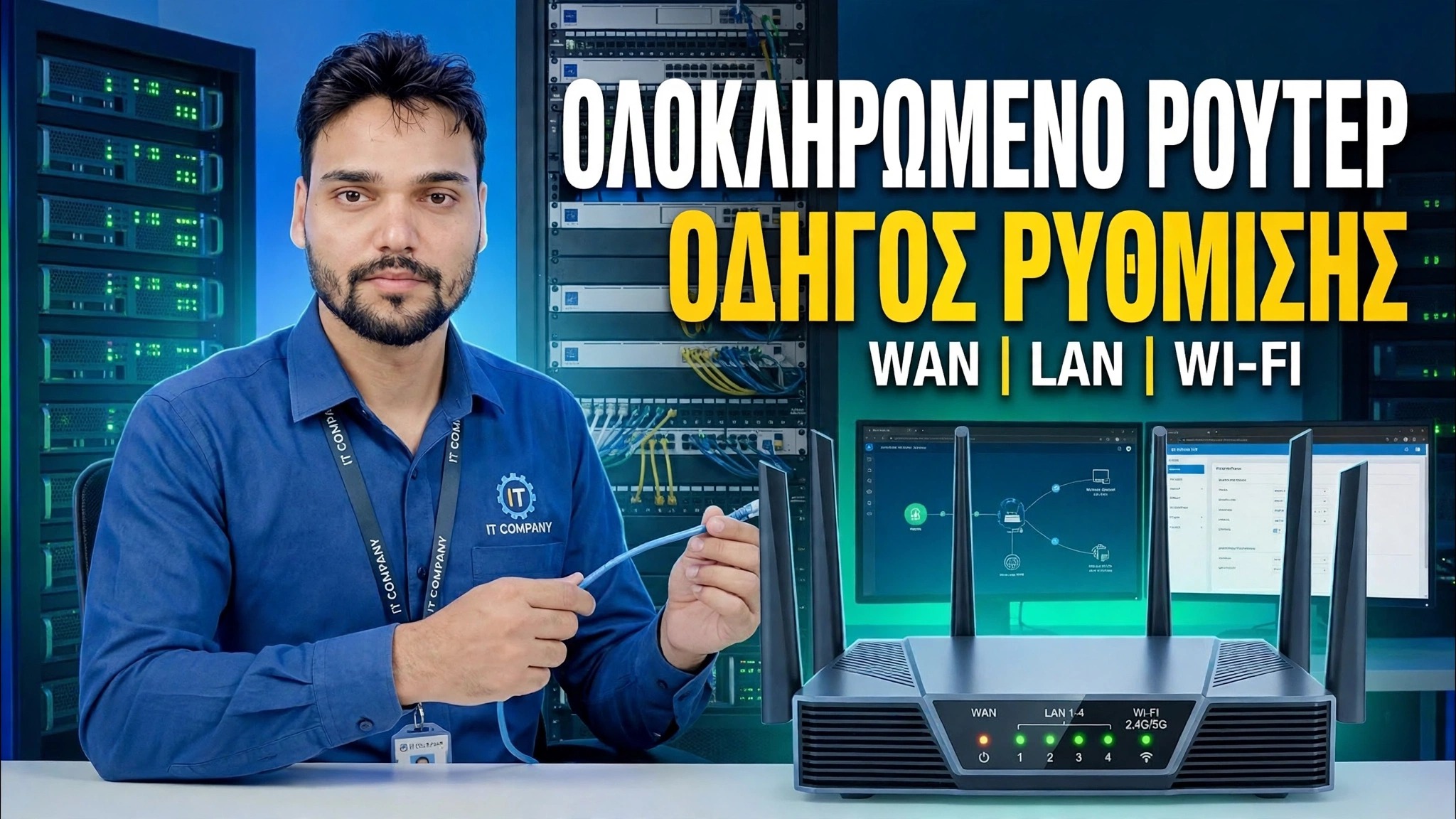 Βασική δεξιότητα δικτύωσης! 🌐 Οδηγός εγκατάστασης πλήρους δρομολογητή ⚠️ WAN + LAN + WiFi