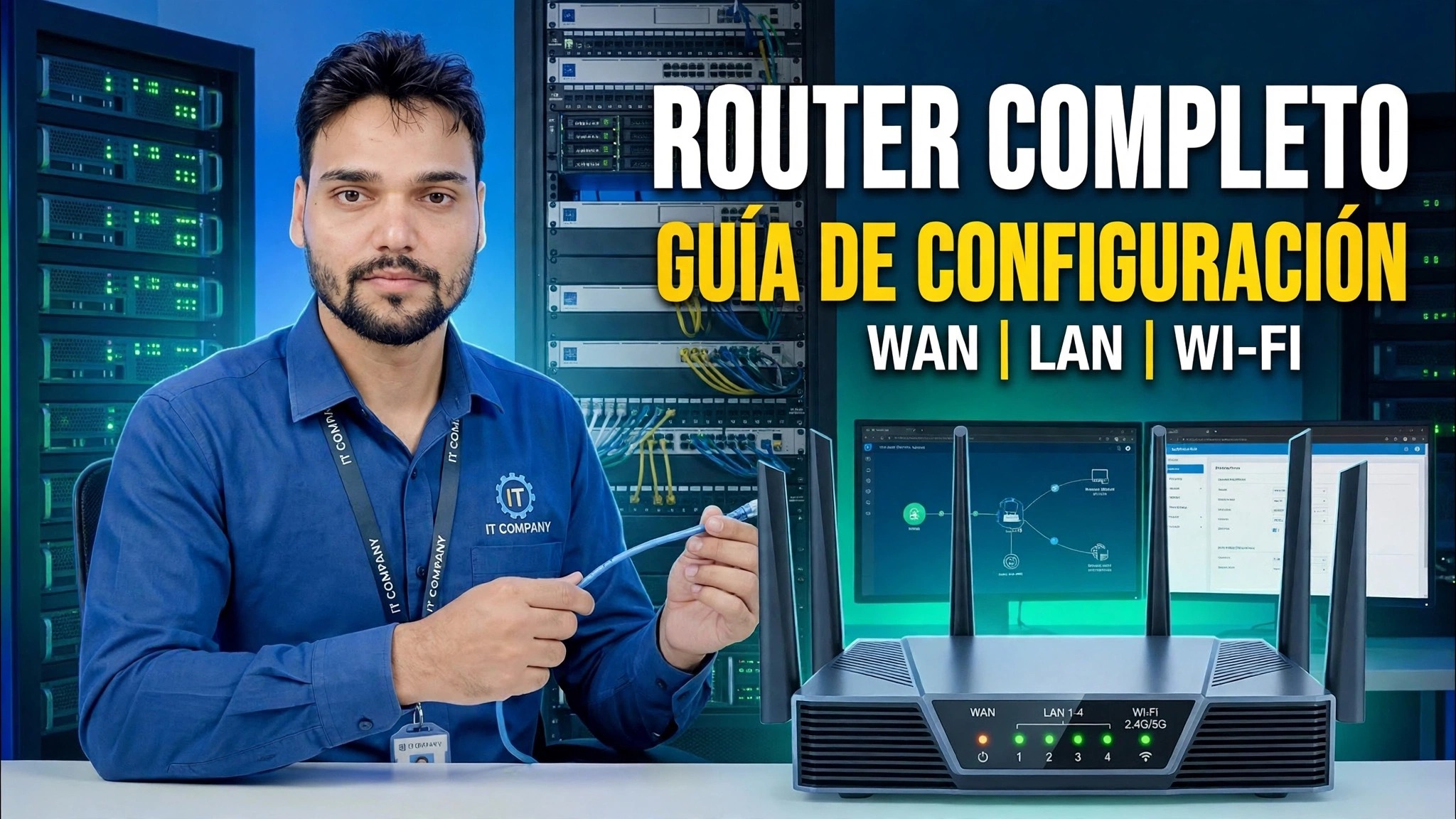 ¡Habilidad esencial para establecer contactos! 🌐 Guía completa de configuración del enrutador ⚠️ WAN + LAN + WiFi
