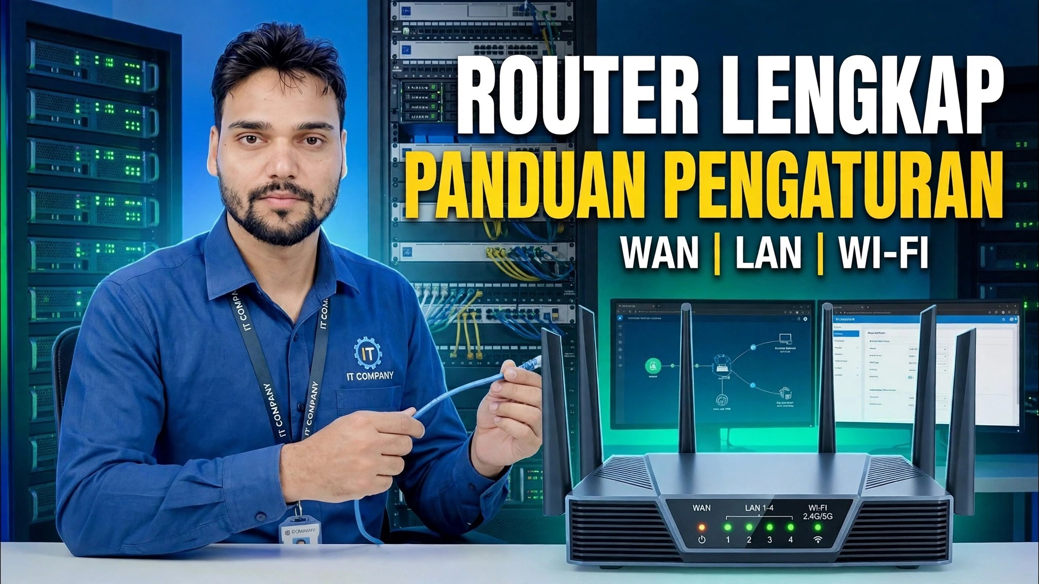 Keterampilan Jaringan Penting! 🌐 Panduan Pengaturan Router Lengkap ⚠️ WAN + LAN + WiFi