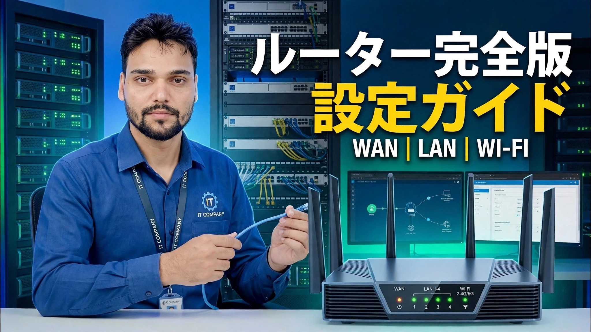 ネットワーキングスキル必須！ 🌐 完全なルーターセットアップガイド ⚠️ WAN + LAN + WiFi