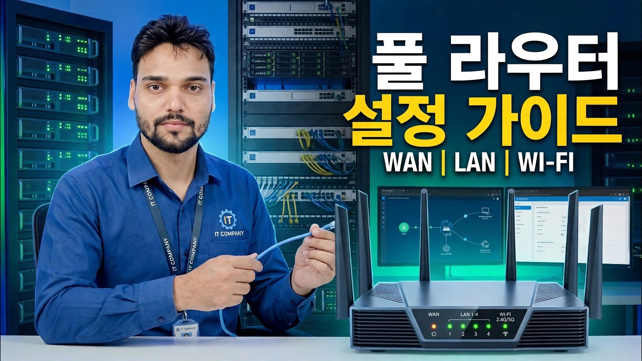필수 네트워킹 기술! 🌐 전체 라우터 설정 가이드 ⚠️ WAN + LAN + WiFi