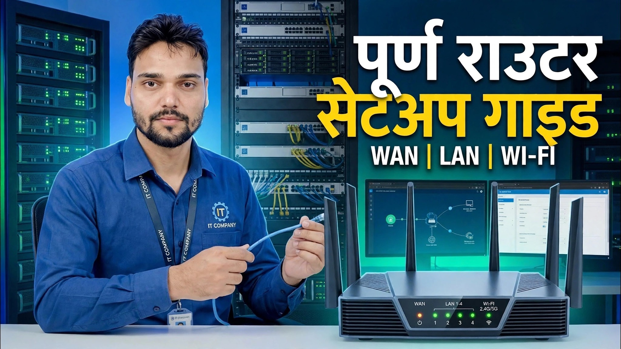 अत्यावश्यक नेटवर्किङ कौशल! 🌐 पूर्ण राउटर सेटअप गाइड ⚠️ WAN + LAN + WiFi