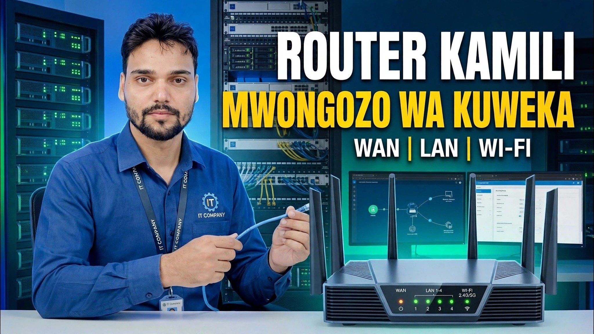 Ujuzi Muhimu wa Mtandao! 🌐 Mwongozo Kamili wa Kuweka Kipanga njia ⚠️ WAN + LAN + WiFi