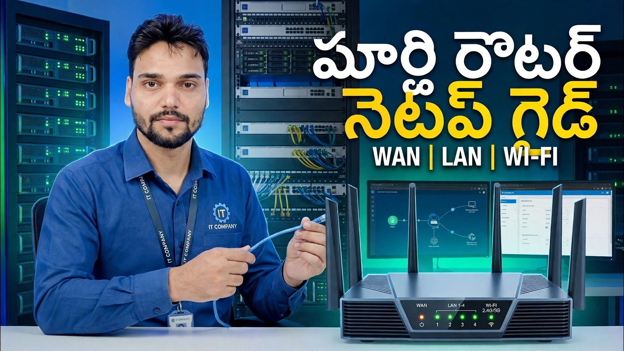 ముఖ్యమైన నెట్‌వర్కింగ్ నైపుణ్యం! 🌐 పూర్తి రూటర్ సెటప్ గైడ్ ⚠️ WAN + LAN + WiFi