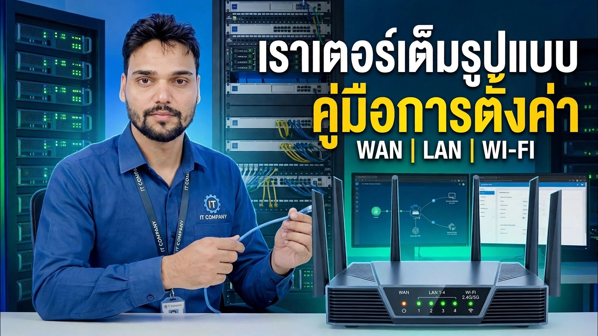 ทักษะการสร้างเครือข่ายที่จำเป็น! 🌐 คู่มือการตั้งค่าเราเตอร์ฉบับเต็ม ⚠️ WAN + LAN + WiFi