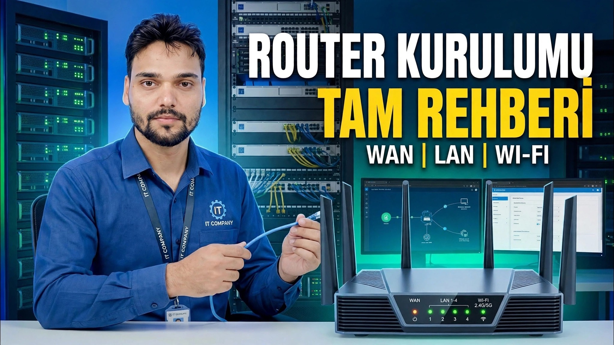 Temel Ağ Becerisi! 🌐 Tam Yönlendirici Kurulum Kılavuzu ⚠️ WAN + LAN + WiFi