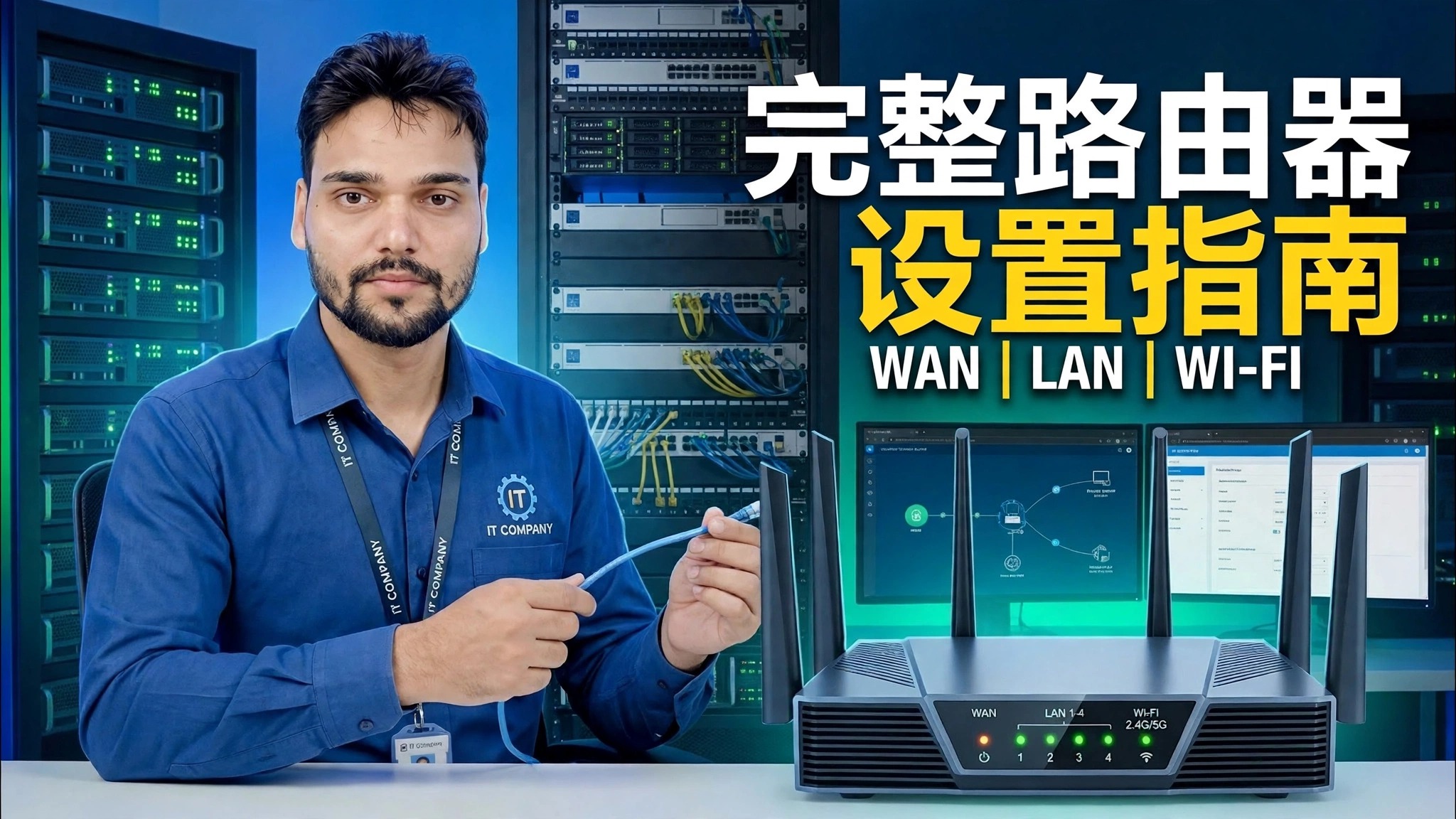 基本的网络技能！ 🌐完整路由器设置指南⚠️ WAN + LAN + WiFi