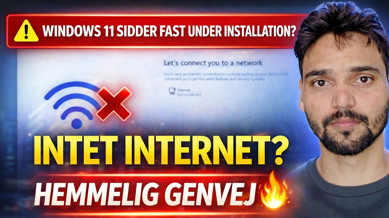 Ret "Lad os forbinde dig til et netværk"-fejl 🔥 Windows 11 installationsløsning