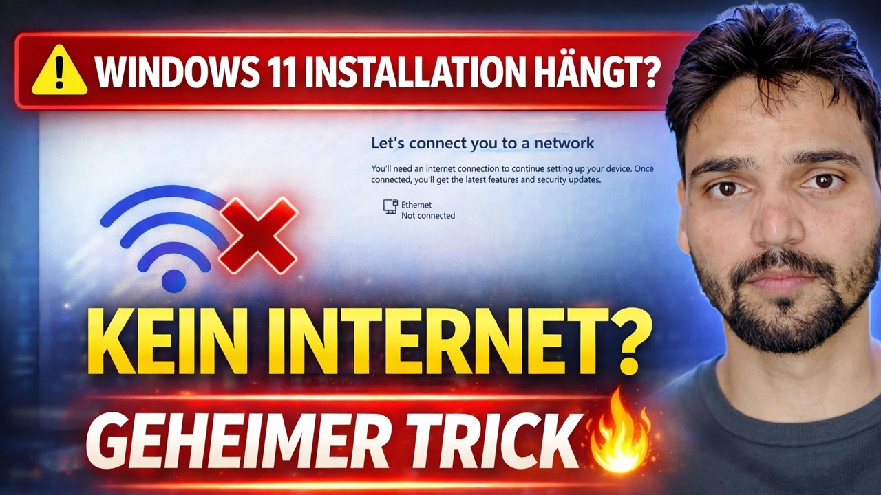 Beheben Sie den Fehler „Wir verbinden Sie mit einem Netzwerk“ 🔥 Windows 11-Installationslösung