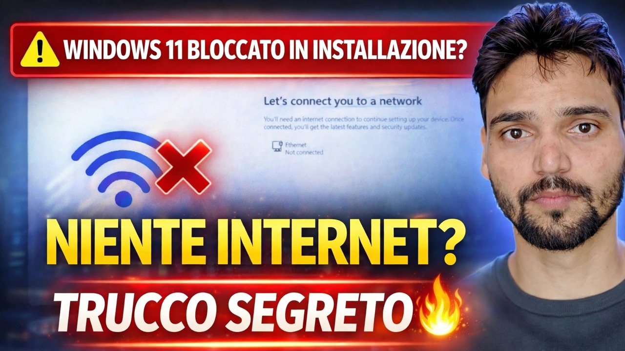 Correggi l'errore "Connettiamoti a una rete" 🔥 Soluzione di installazione di Windows 11