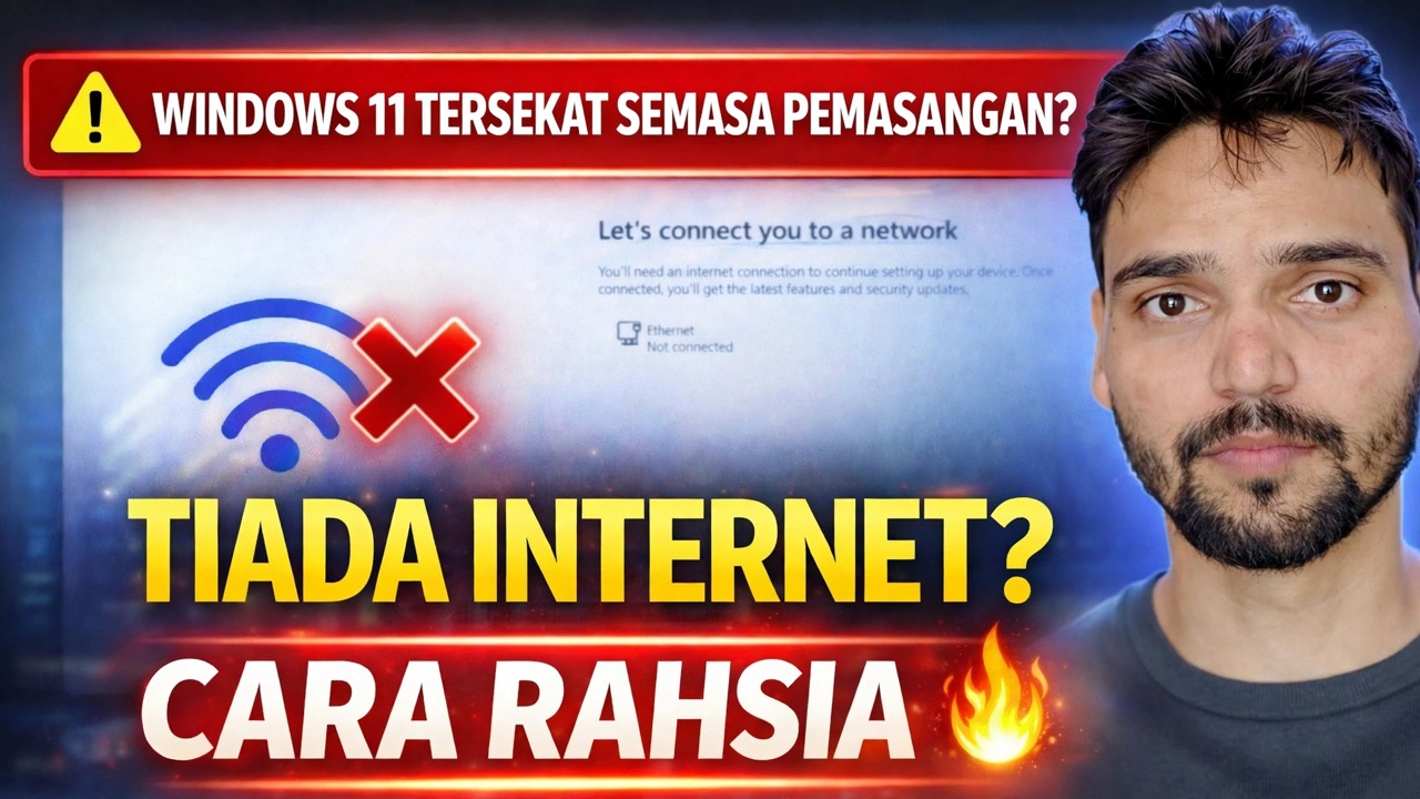 Betulkan Ralat “Let’s Connect You to a Network” 🔥 Penyelesaian Pemasangan Windows 11