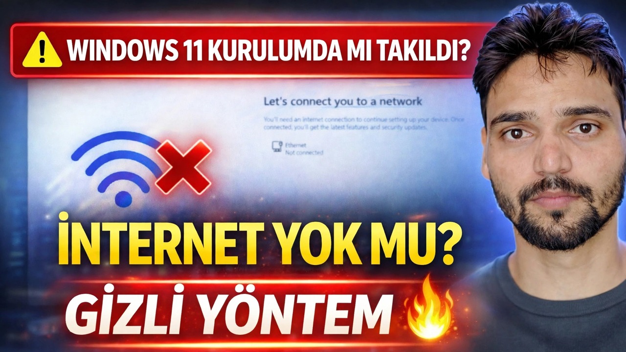 “Sizi Bir Ağa Bağlayalım” Hatasını Düzeltme 🔥 Windows 11 Kurulum Çözümü