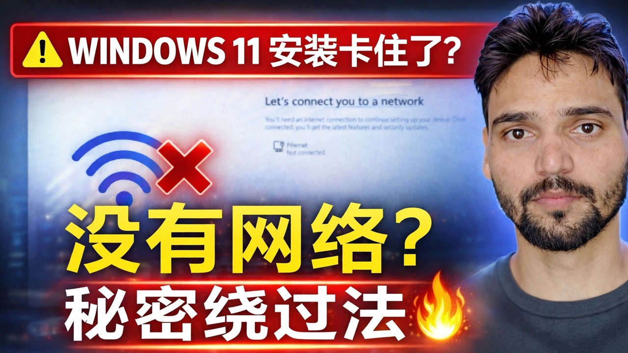 修复“让我们将您连接到网络”错误 🔥 Windows 11 安装解决方案