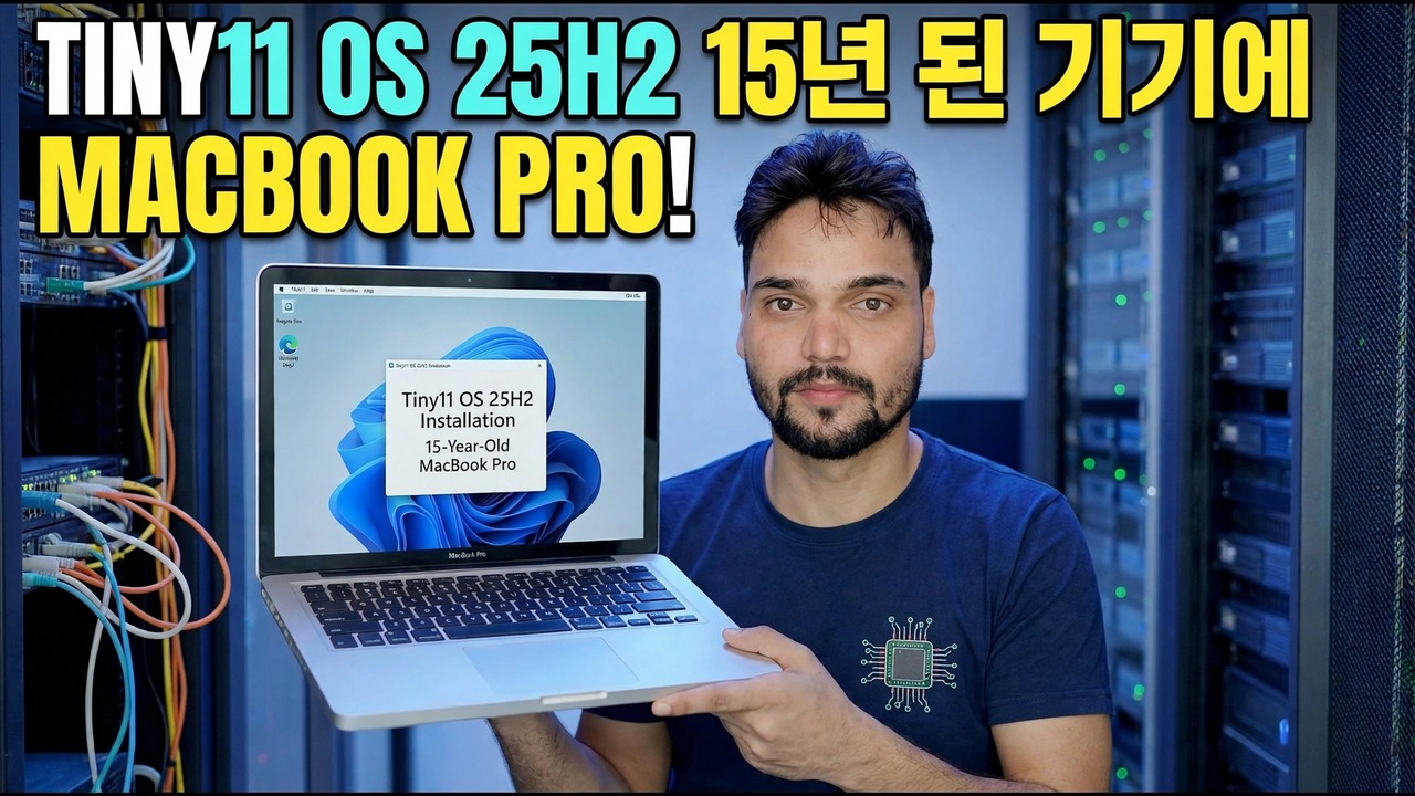 MacBook Pro에 Tiny11 OS 설치 - 빠른 Windows 설정
